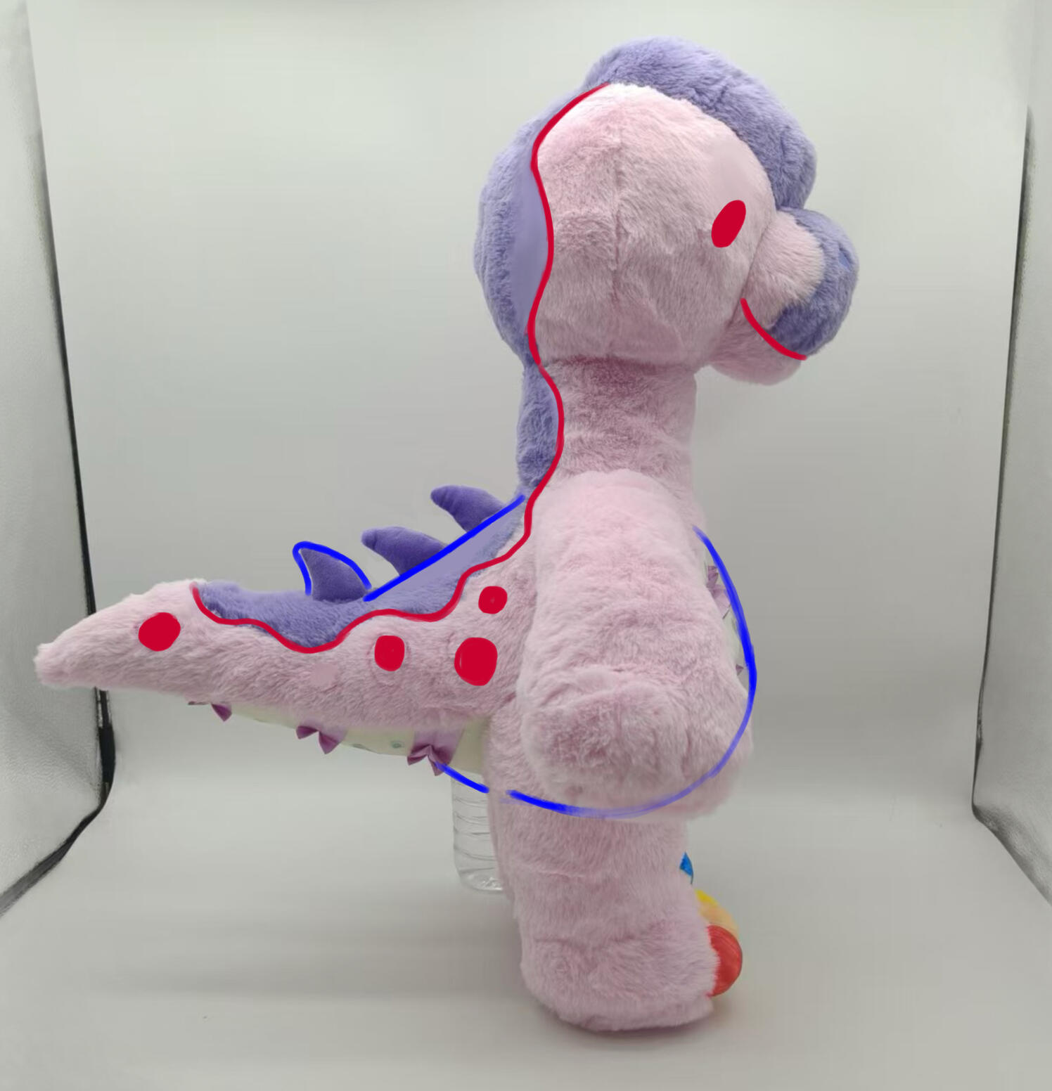 rawrcade: confetti the giraffatitan plush