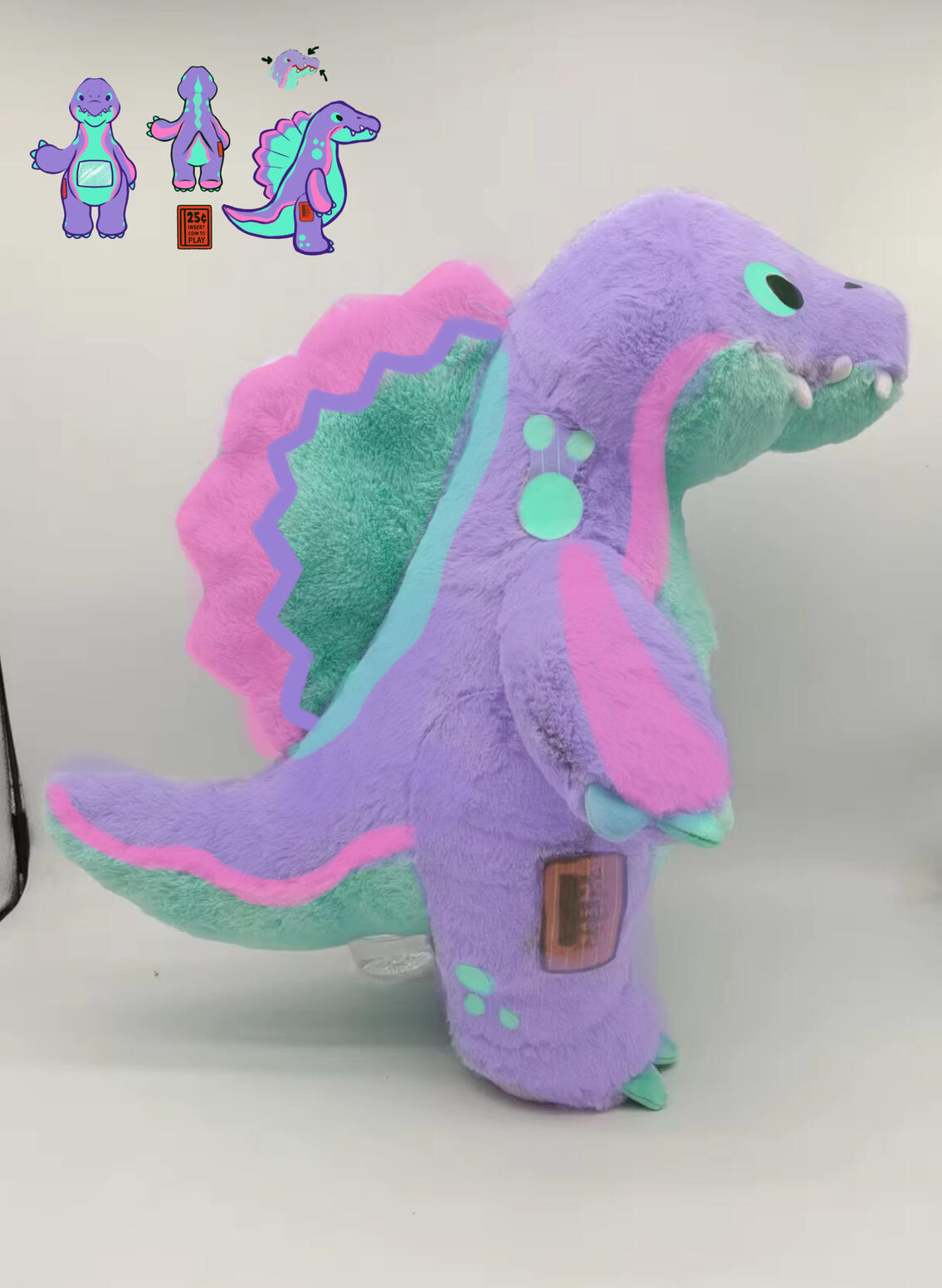 rawrcade: byte the spinosaurus