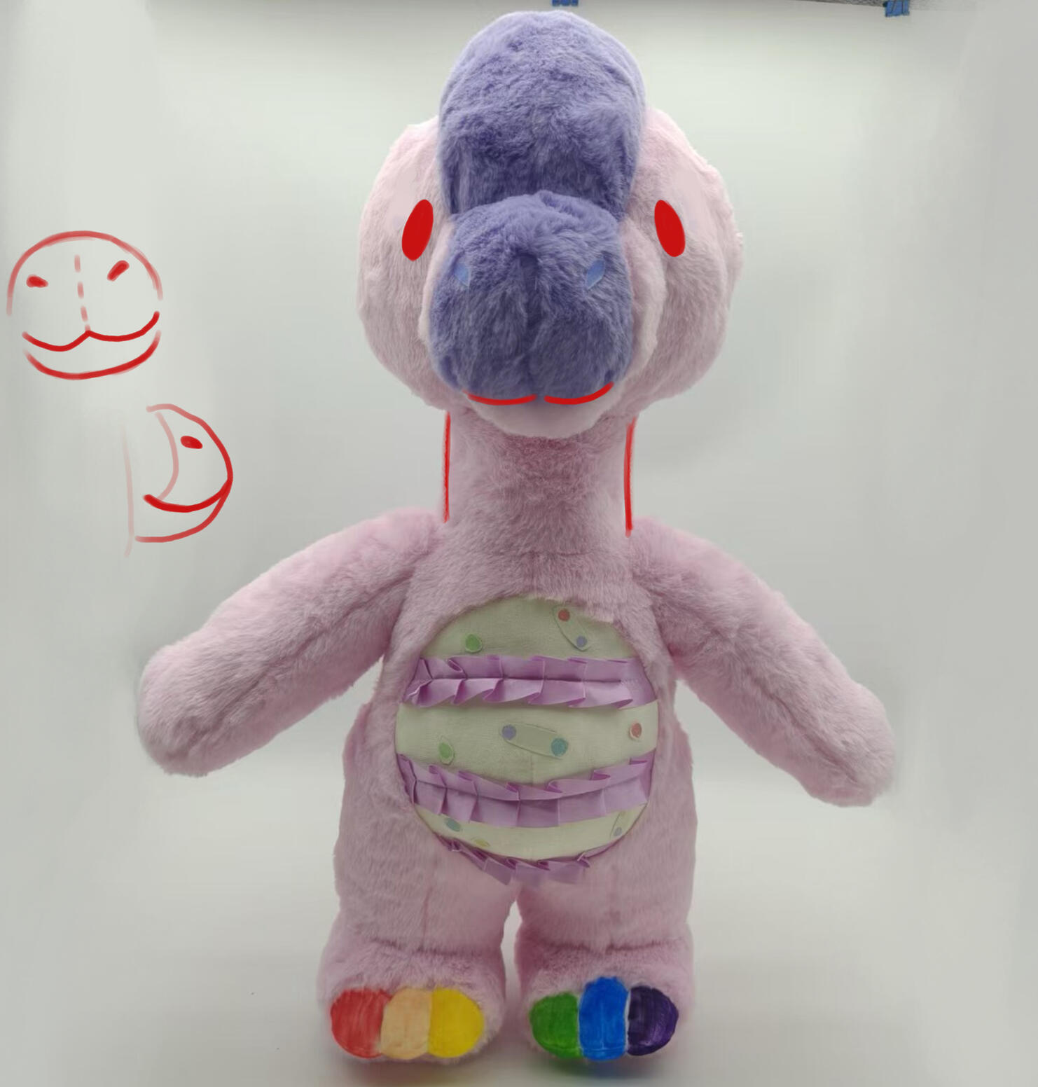 rawrcade: confetti the giraffatitan plush update