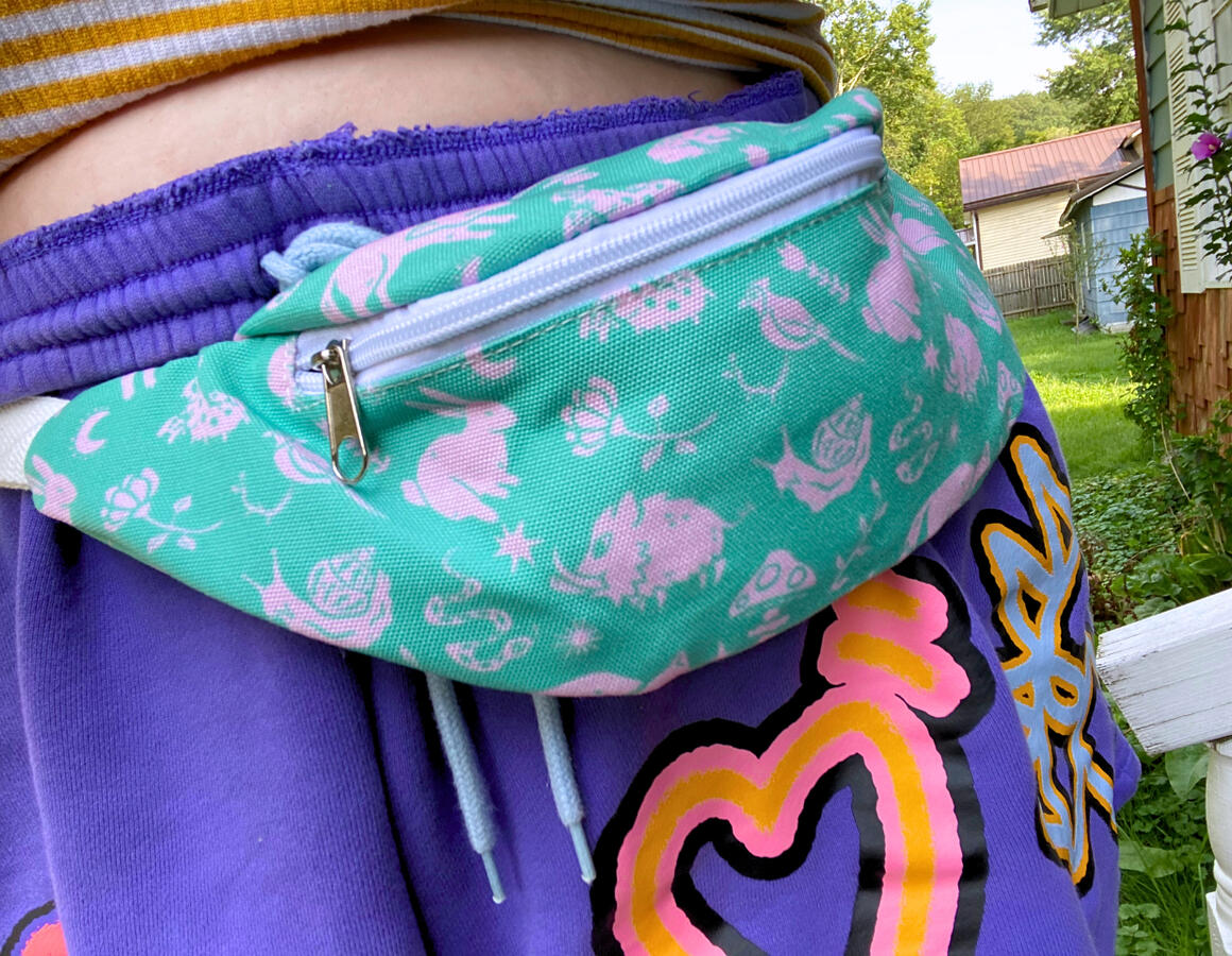 woodland critter fanny pack