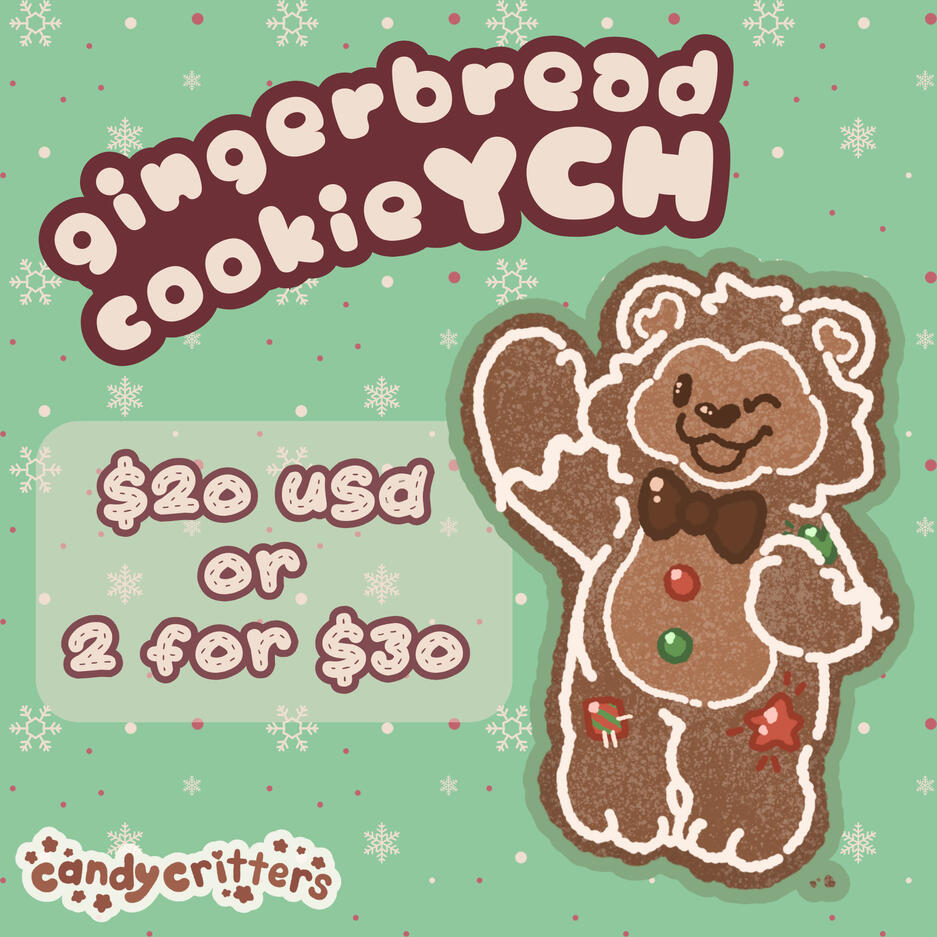 gingerbread cookie YCH