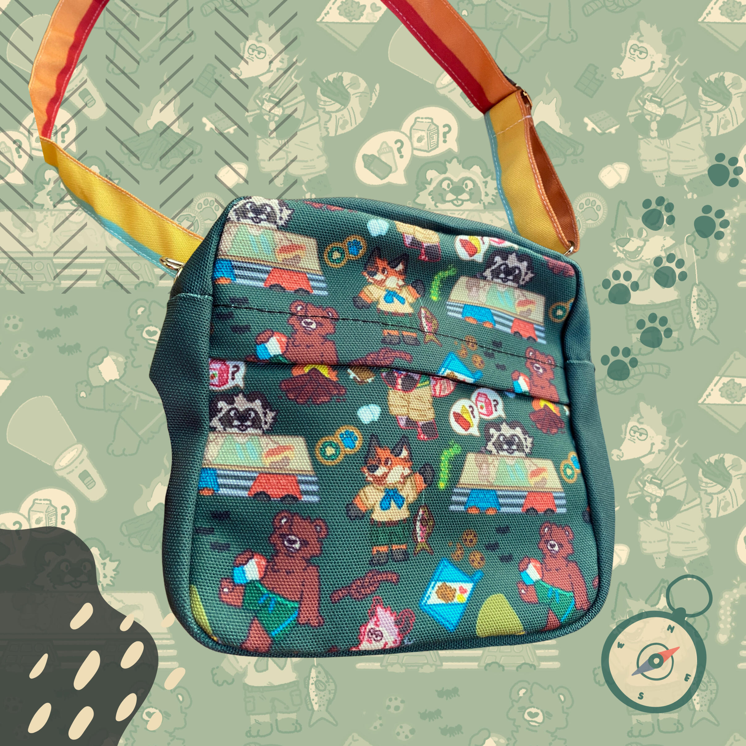 camper crossbody bag