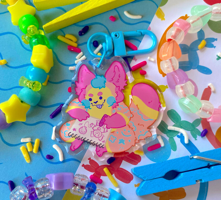 socks the cat keychain