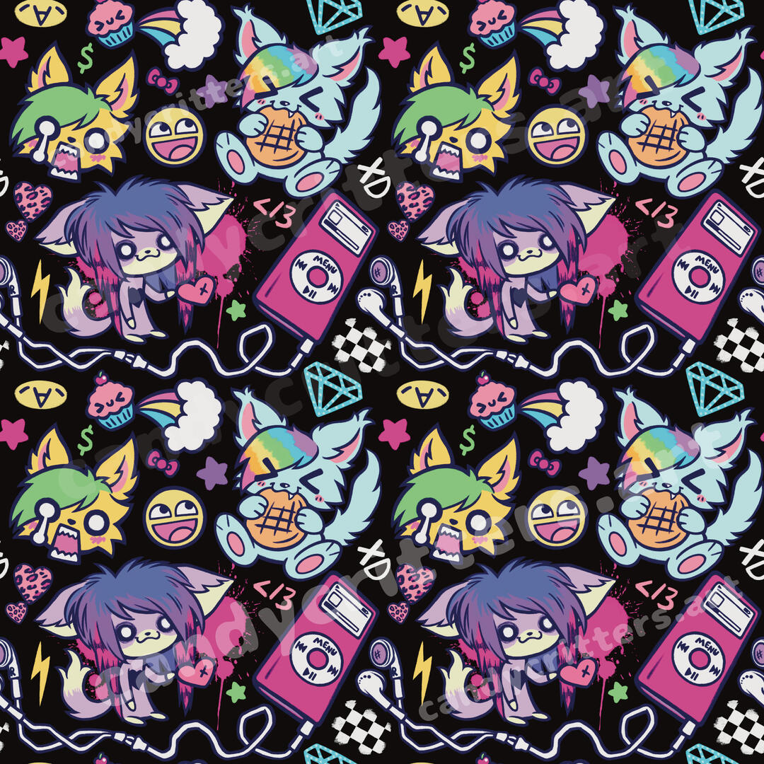 sparkle cat pattern