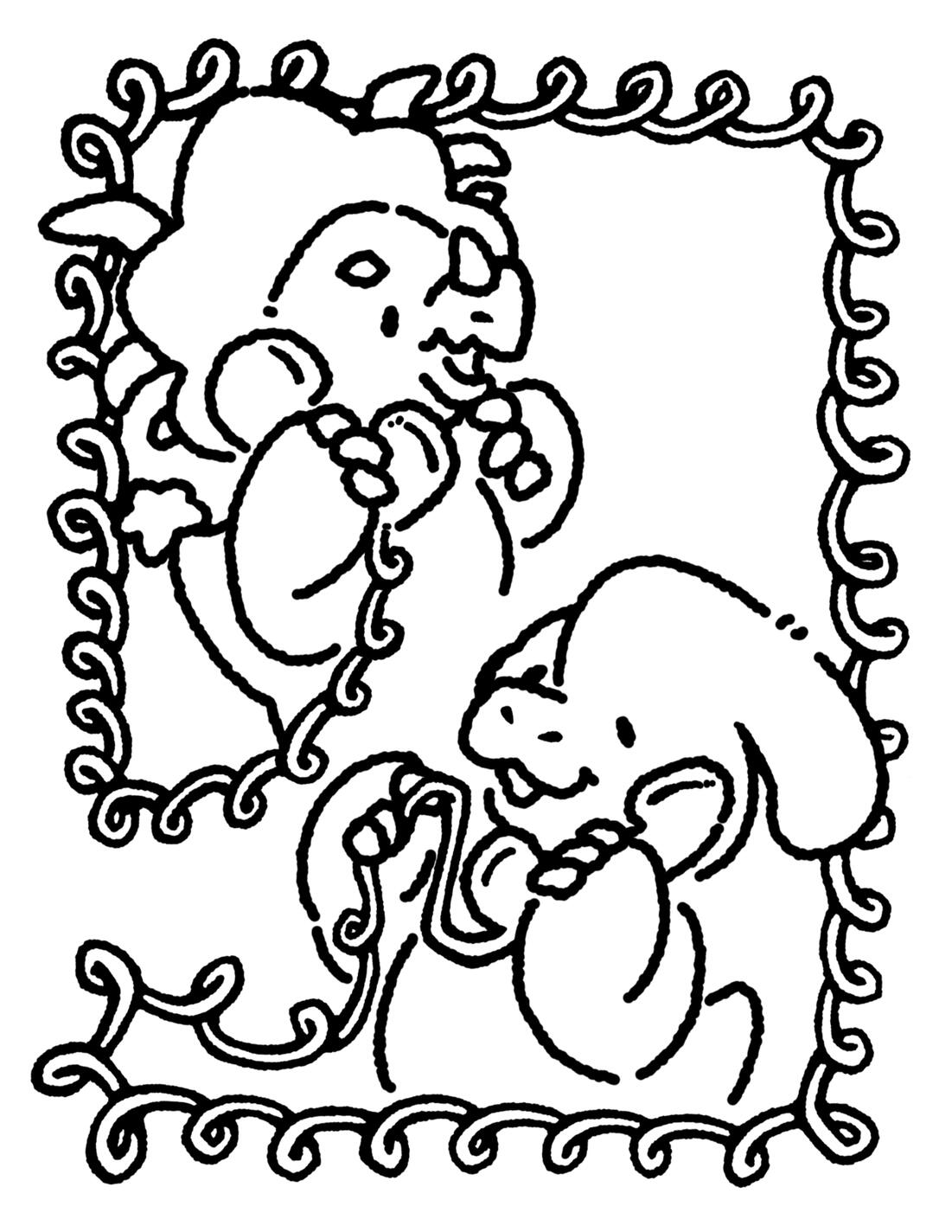 rawrcade™ coloring book: cade and fizz on the phone