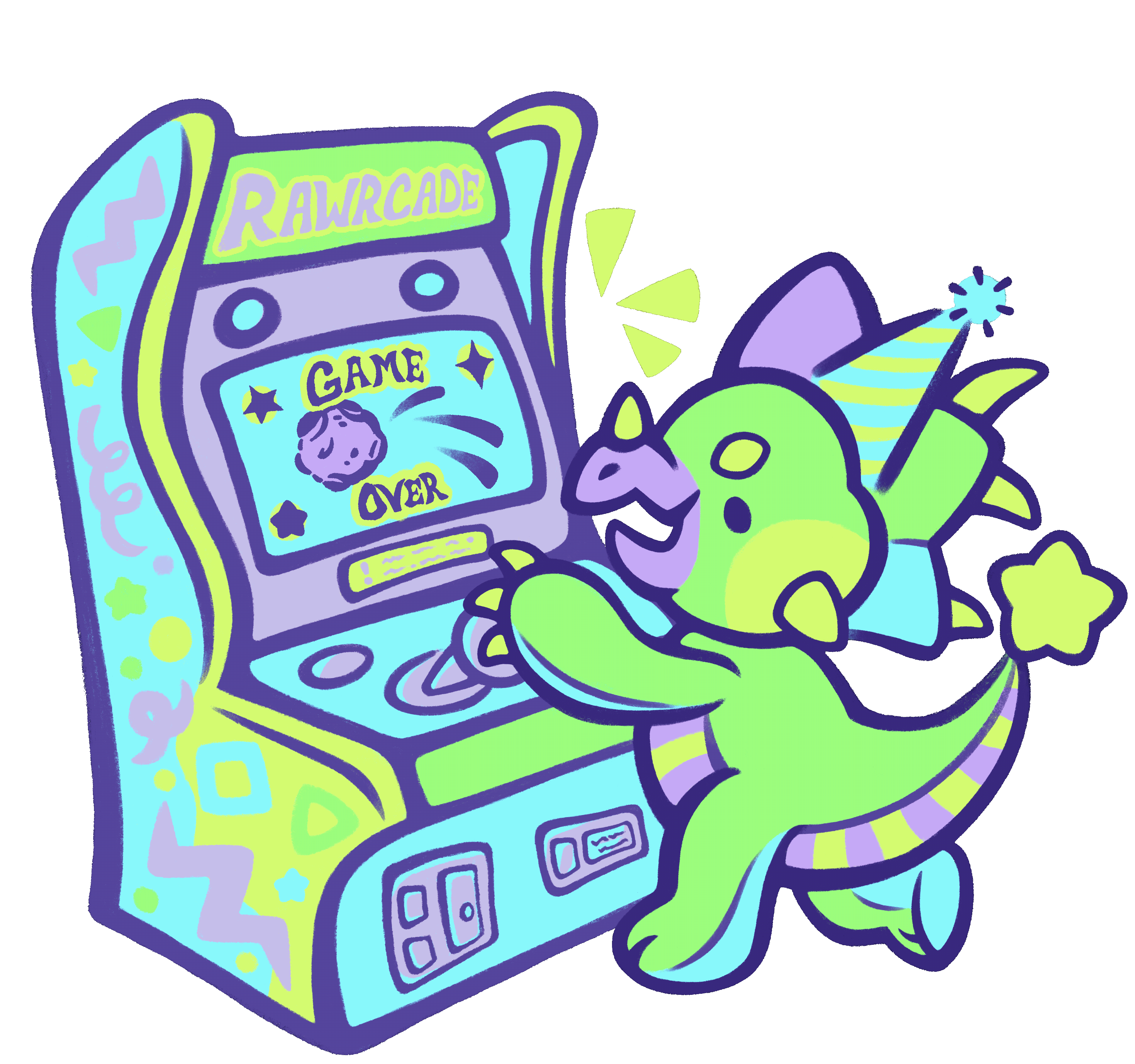 styracosaurus (future plush launch art)