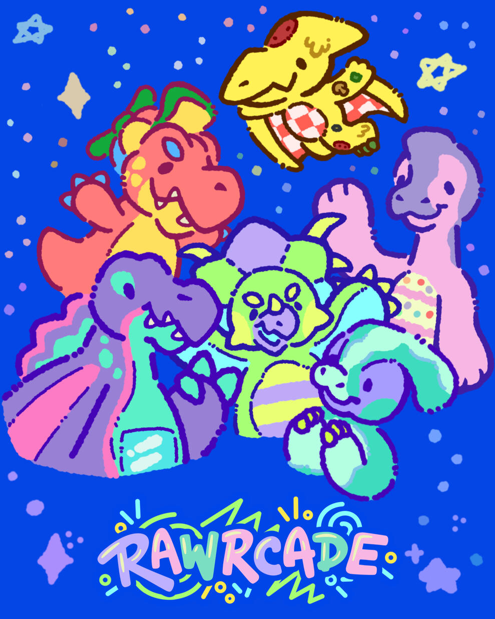 rawrcade™ plush series fully funded on backerkit