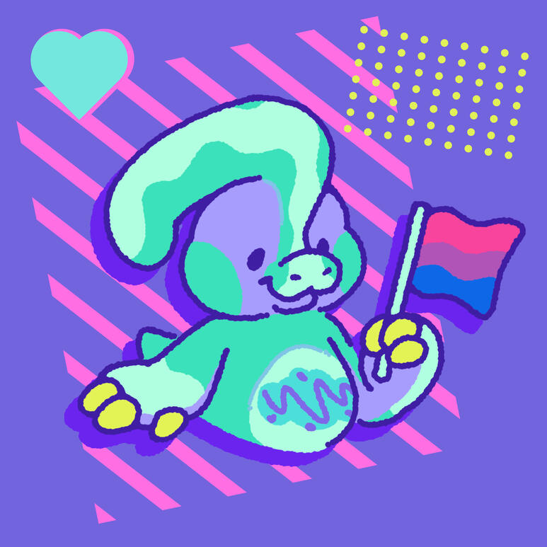 rawrcade™ pride: fizz bisexual flag