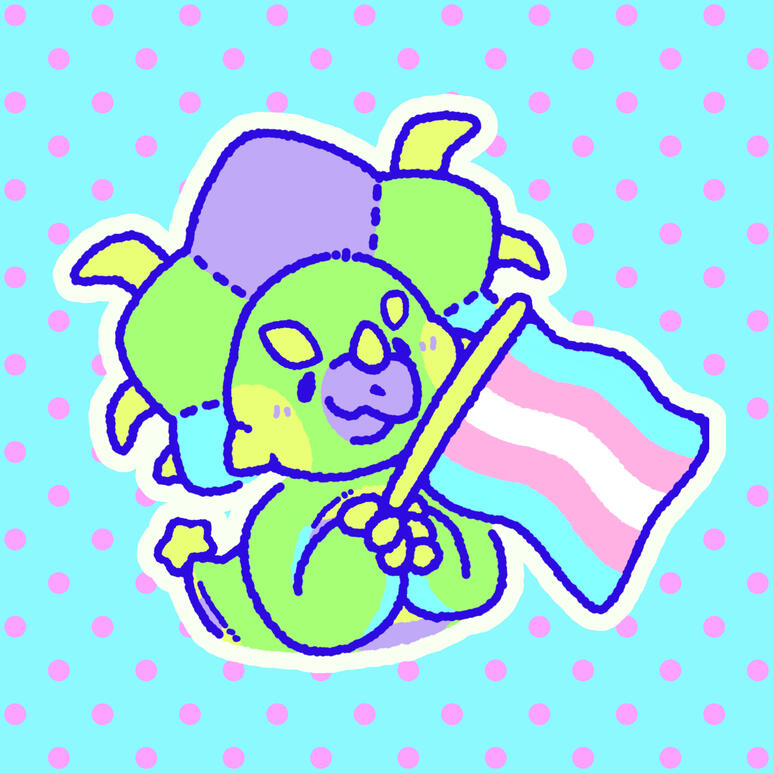 rawrcade™ pride: cade transgender flag
