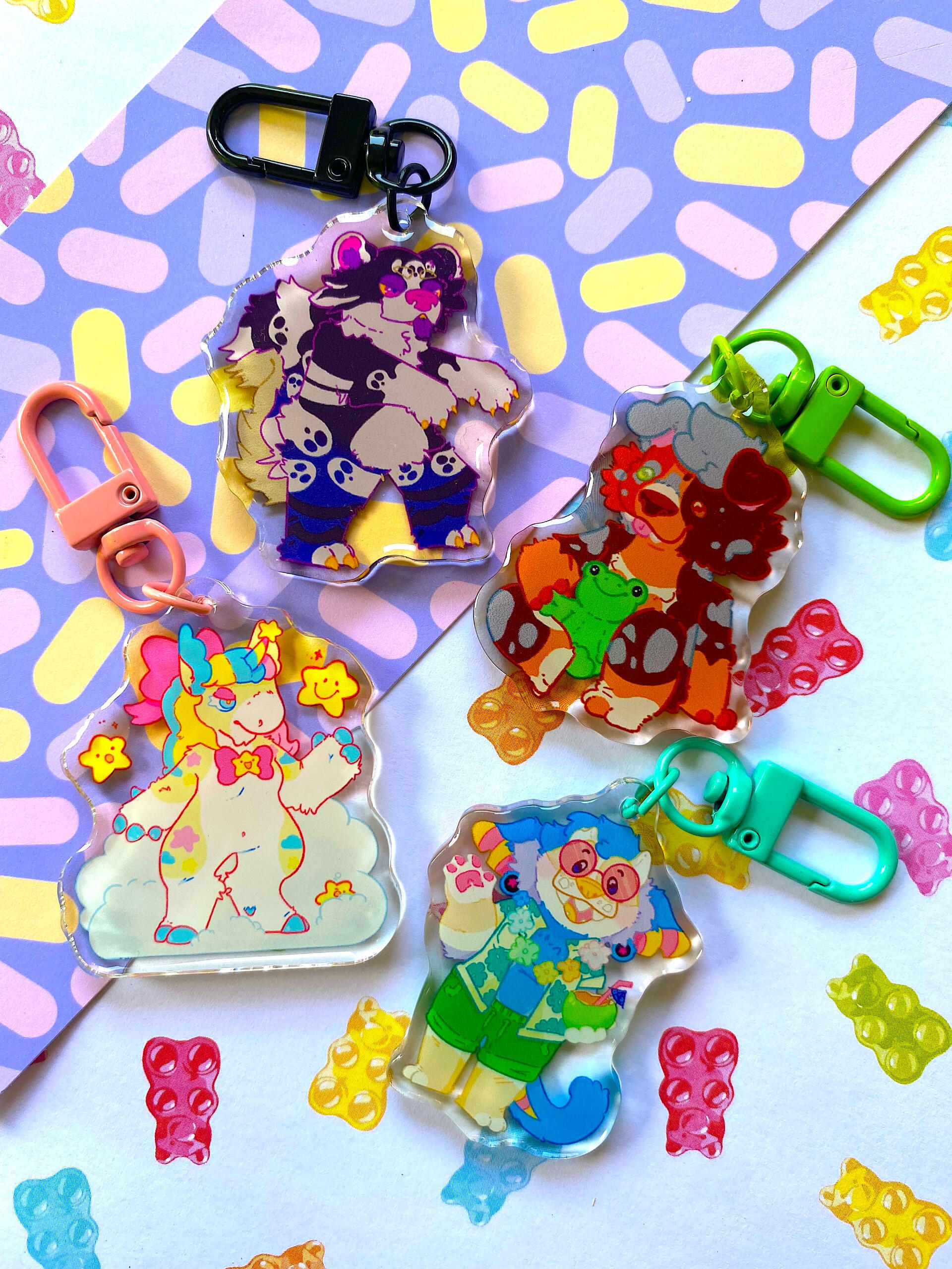 fursona keychains